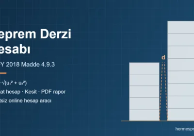 Deprem Derzi Nedir, Nasıl Hesaplanır? TBDY 2018 Derz Boşluğu ve Hesap Aracı