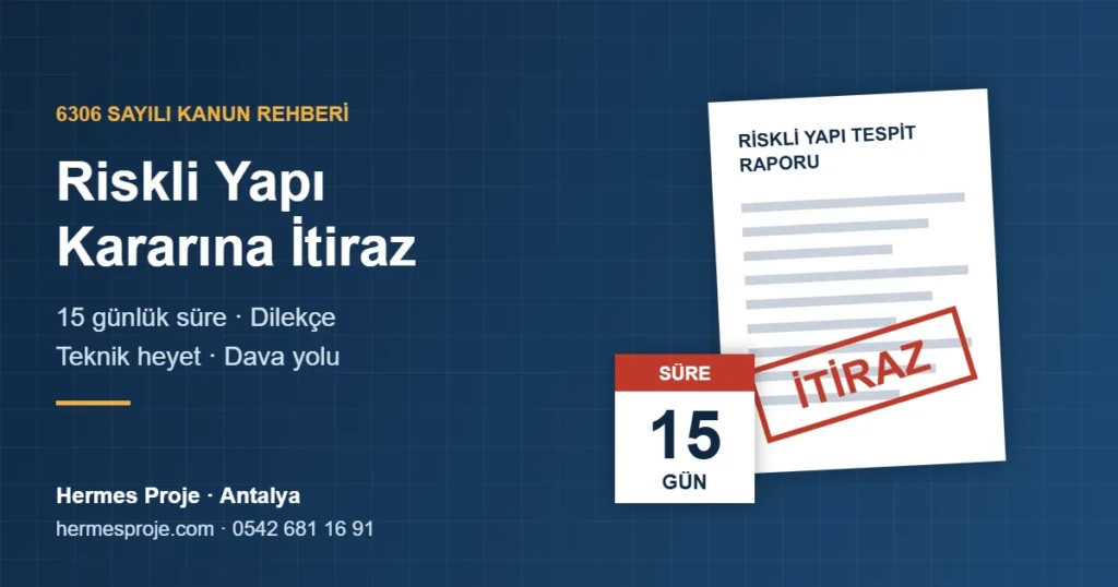 Riskli yapı kararına itiraz: 15 günlük süre, dilekçe ve teknik heyet süreci